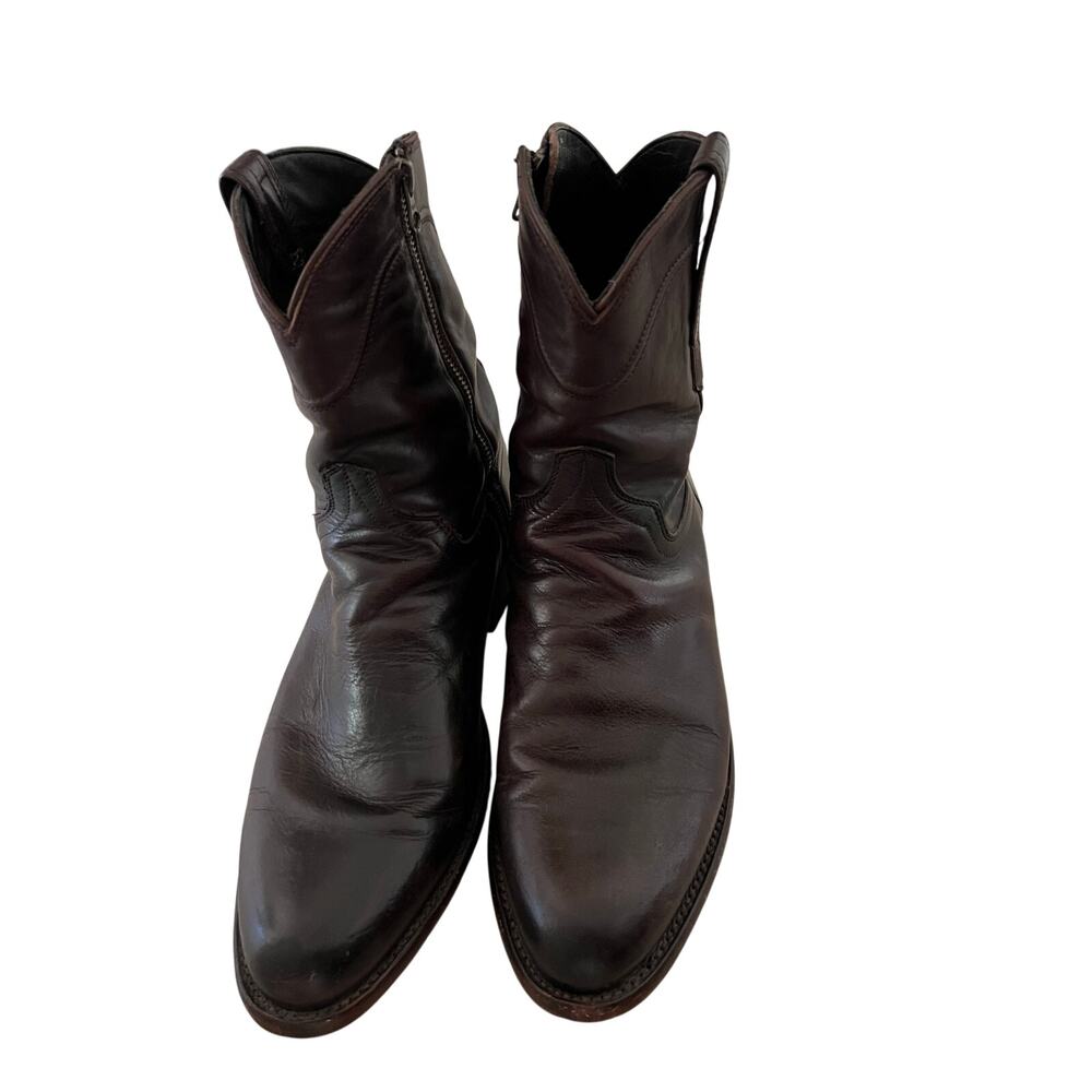 Tecovas The Earl Zip Western Boots Brown Leather Men’s 11 D Cowboy - Picture 3 of 10